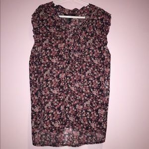 Floral Flowy Shoulder Shirt